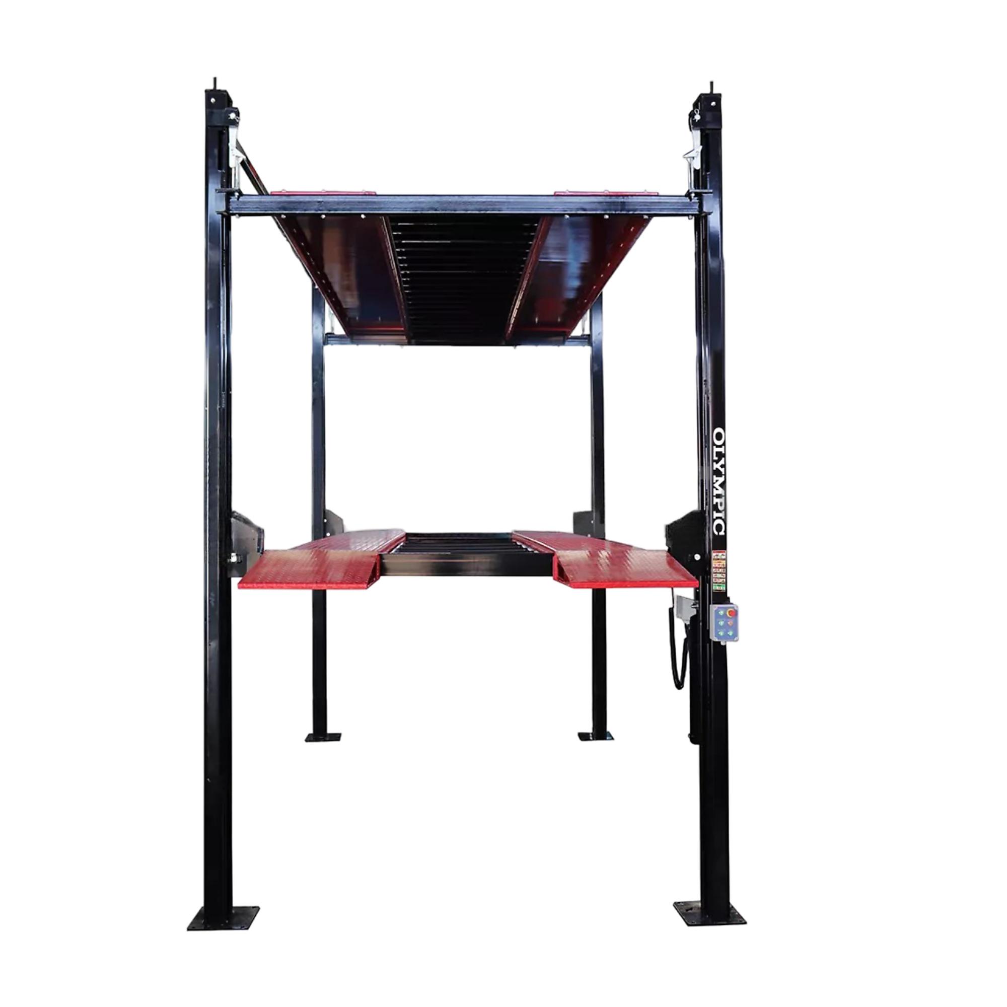 Model: Olympic 4P-4032XL / 3-Car 4-Post Parking Lift / Triple Stack / 10-Year Warranty / SHIPS FREE!